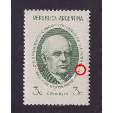 ARGENTINA 1938 GJ 818 ESTAMPILLA NUEVA MINT CON VARIEDAD SEÑALADA  